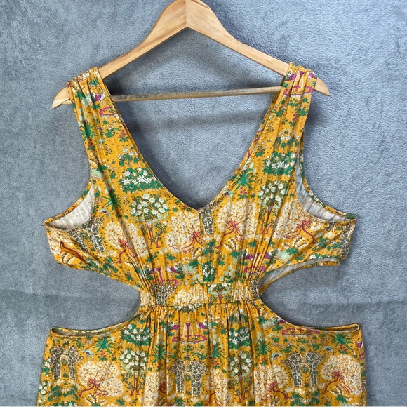 Anthropologie Maeve Dress Women Sz 2X Marie Column Cutout Maxi Beach Cover Up - Picture 5 of 16